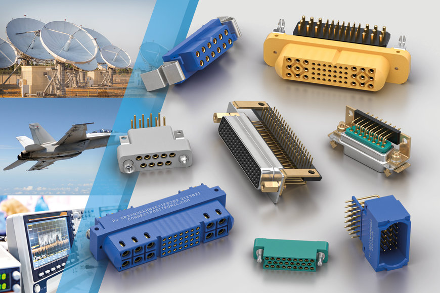 Complete Range of Positronic high reliability connectors for Industrial, MIL and Aerospace applications available from Lane Electronics